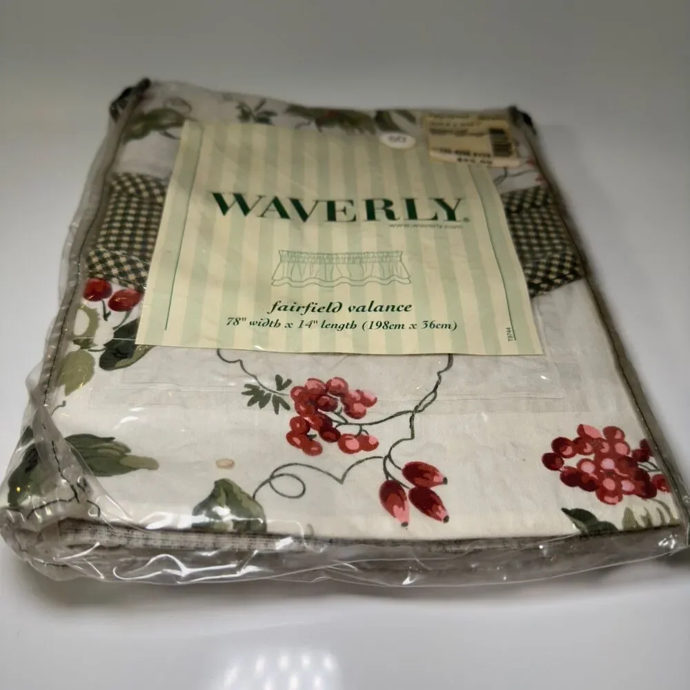 Waverly Fairfield Valance Orchard Trail Berry 78